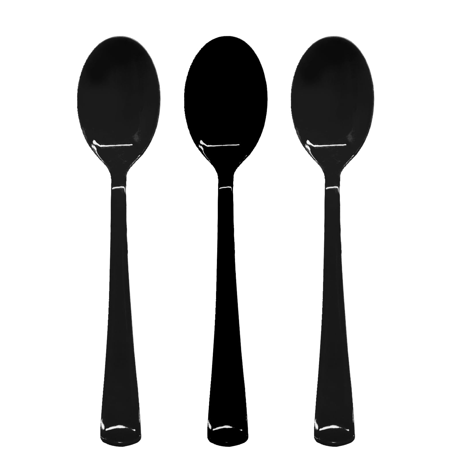 50 Pcs Orange Plastic Spoons, Orange Plastic Cutlery Heavy Duty 50 Spoons for Birthday, Autumn, Halloween, Thanksgiving Day