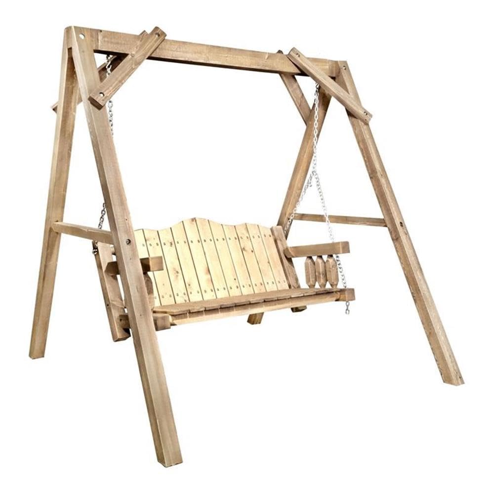 Homestead Collection Lawn Swing w/ ''A'' Frame  Exterior Stain Finish
