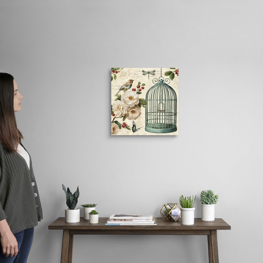 Canvas On Demand Free As A Bird I Canvas Wall Art Print By Lisa Audit, Traditional, Vintage, Home Decor, Wildlife Artwork, 16''X