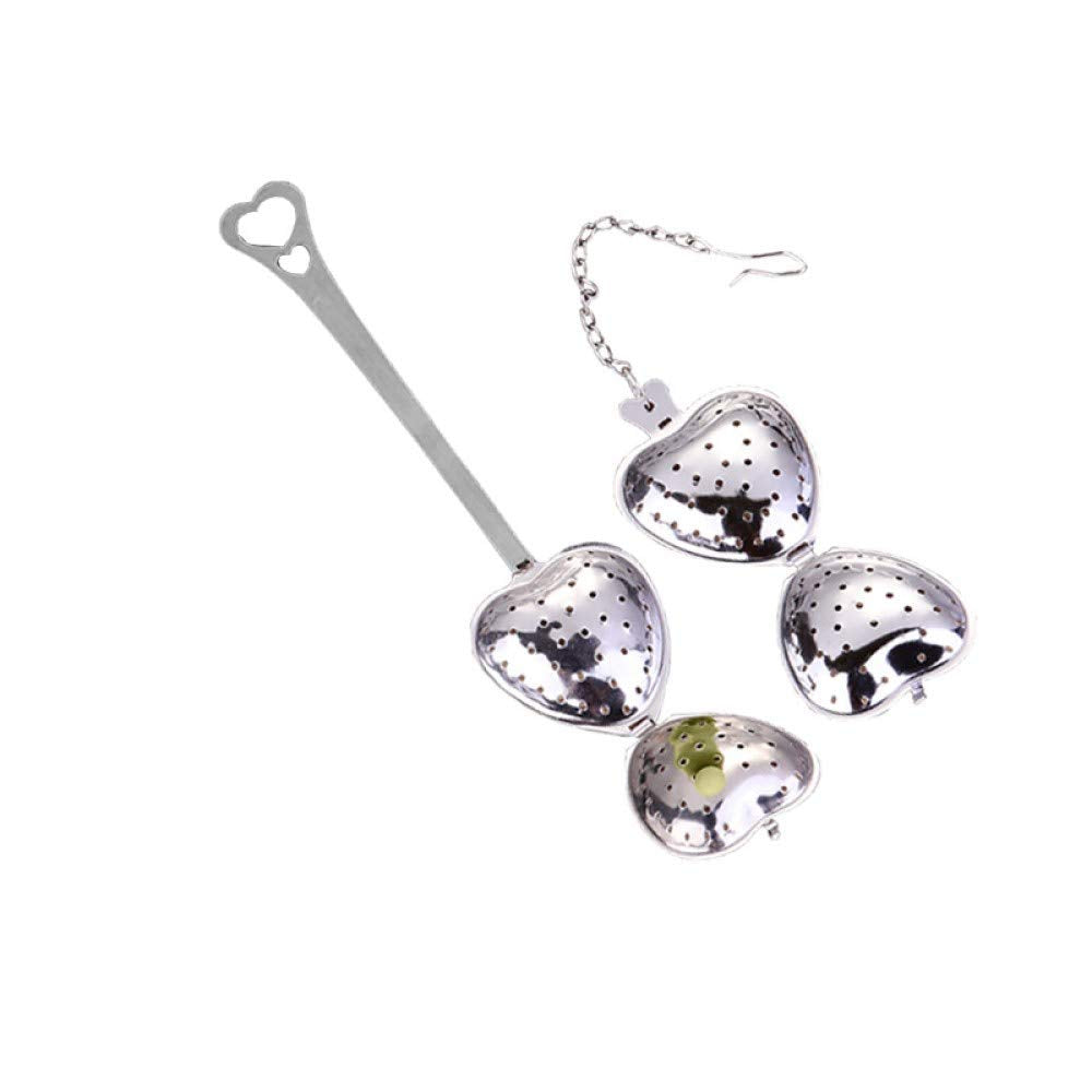 Mayata 2Pcs Stainless Steel Fine Mesh Seasoning Ball Kitchen Soup Spice Stew Filter Kitchen Tool Metal Tea Bag Tea Ball (2Pcs He