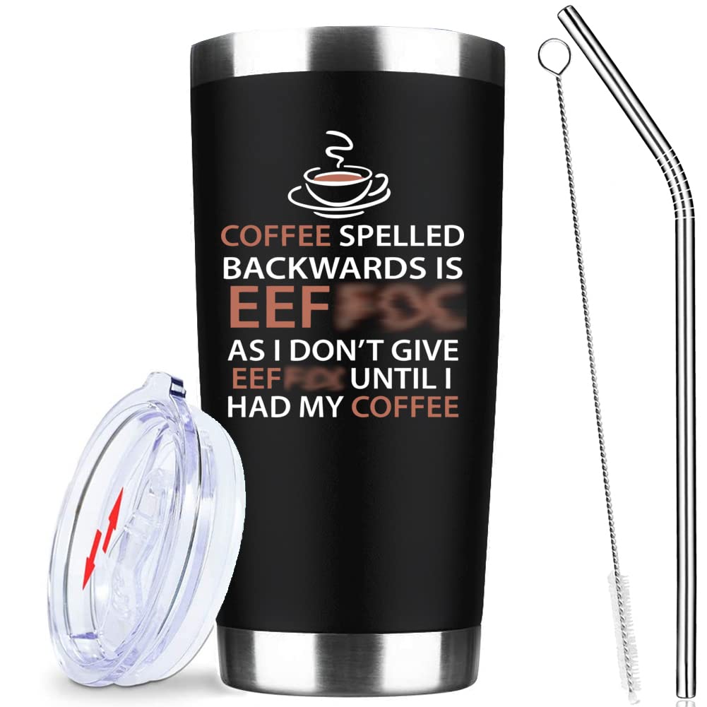 Athand Funny Coffee Tumbler - 20 Oz Travel Tumbler - Gifts For Coffee Lover