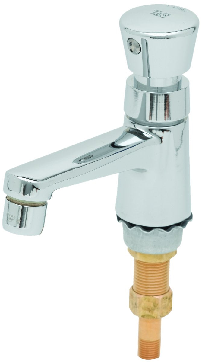 Ts Brass B-0712 Single Basin Metering Faucet, Chrome