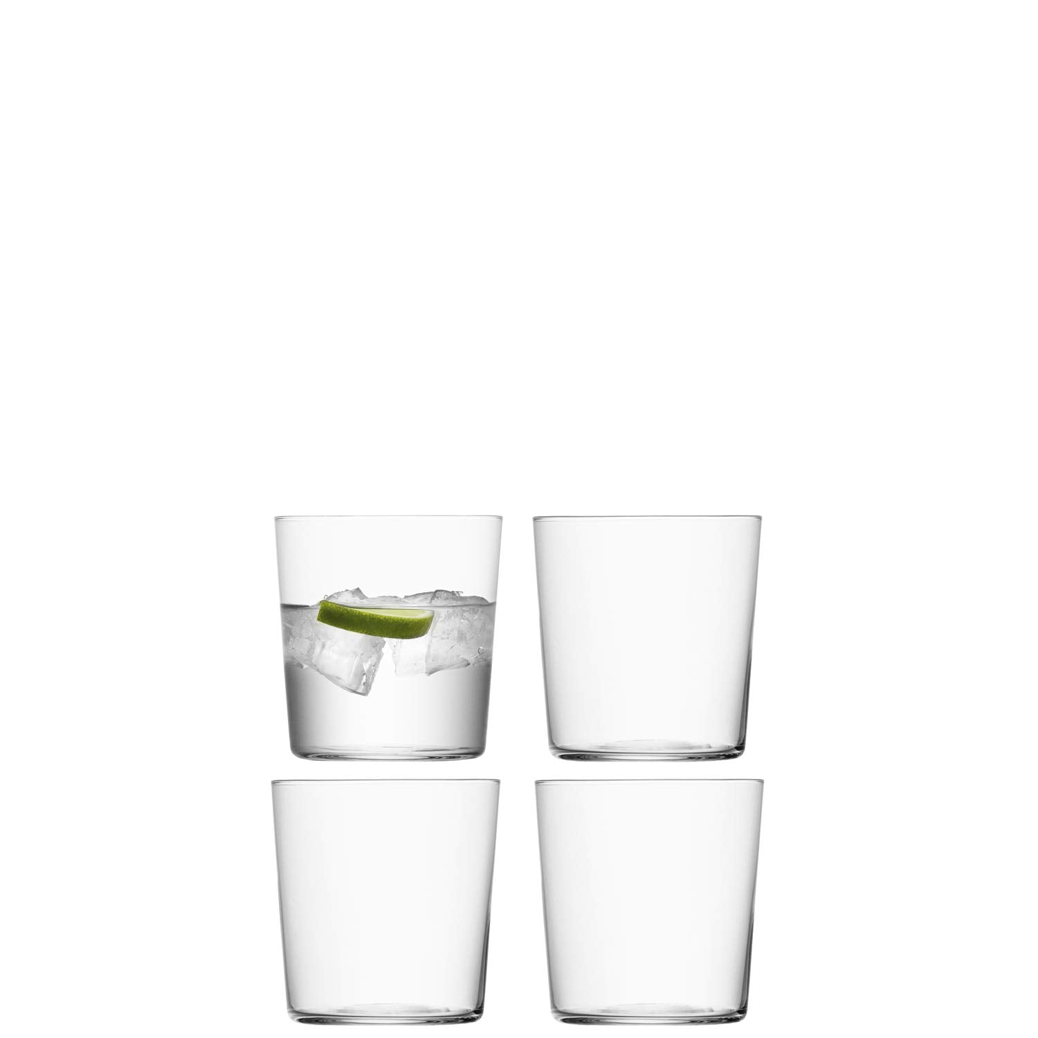 LSA International GI17 Gio Tumbler (small) 390ml Clear x 4