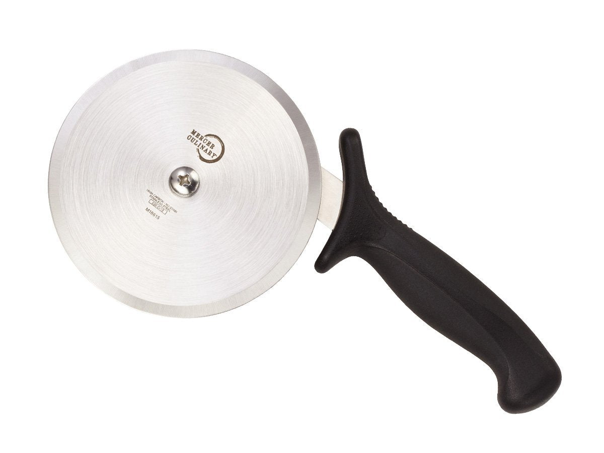 Mercer Culinary Millennia Pizza Cutter With Black Handle, 5 Inch Wheel, Stainless Steel