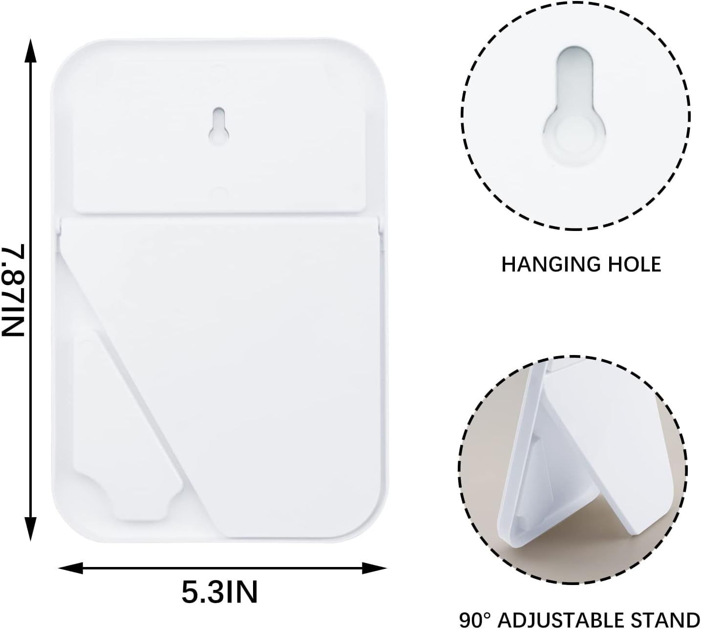 Ymemok Desktop Makeup Mirror, 8 Inch Portable Mirror, Simple Folding Makeup Mmirror With Stand, Standing Wall Hanging Double-Dut