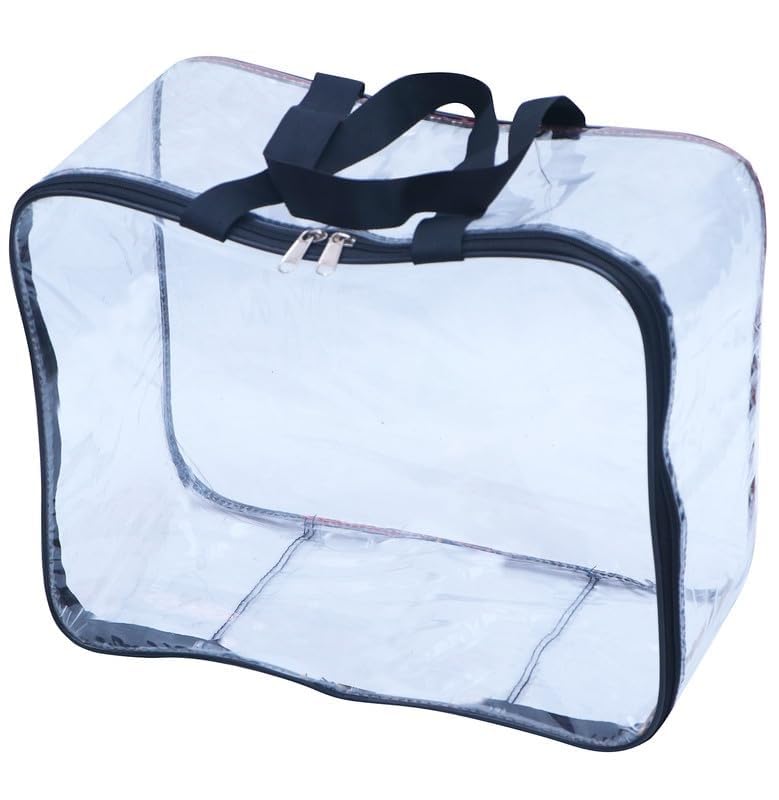 Classecrafts Presents Multipurpose Transparent Storage Bag For Clothes Pvc Packing Organizer For Sarees Clothes Cover Blanket Co
