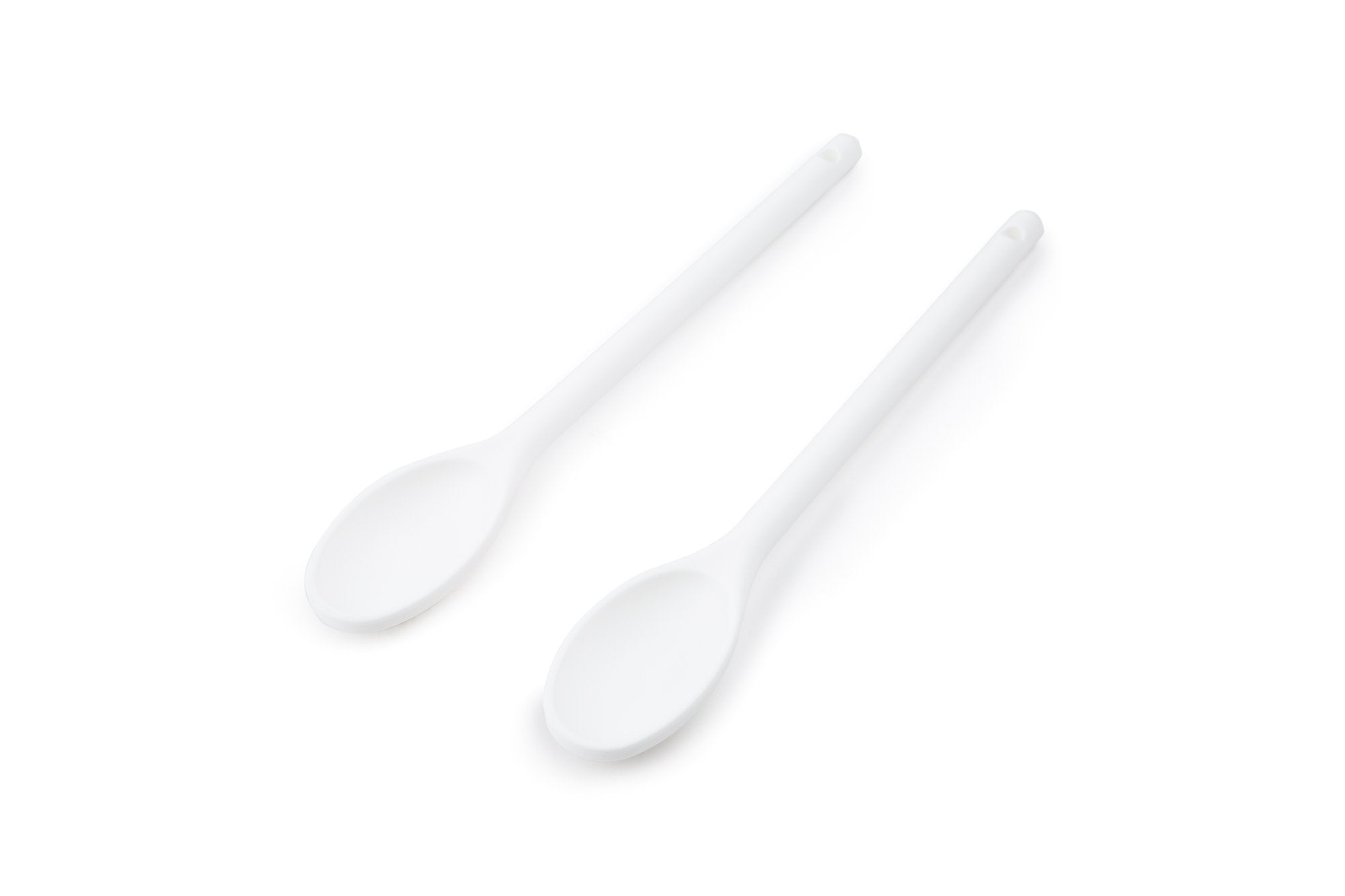 Fox Run Hi-Tech Spoons, 0.75 X 1.75 X 12 Inches, White, 2 Pack