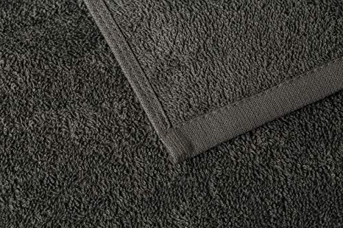 Biolinen Grey Bath Towels - Pack Of 6 | Ultra Soft, Highly Absorbent | 100% Cotton Towels For Bathroom, Gym, Spa, And Hotel Use