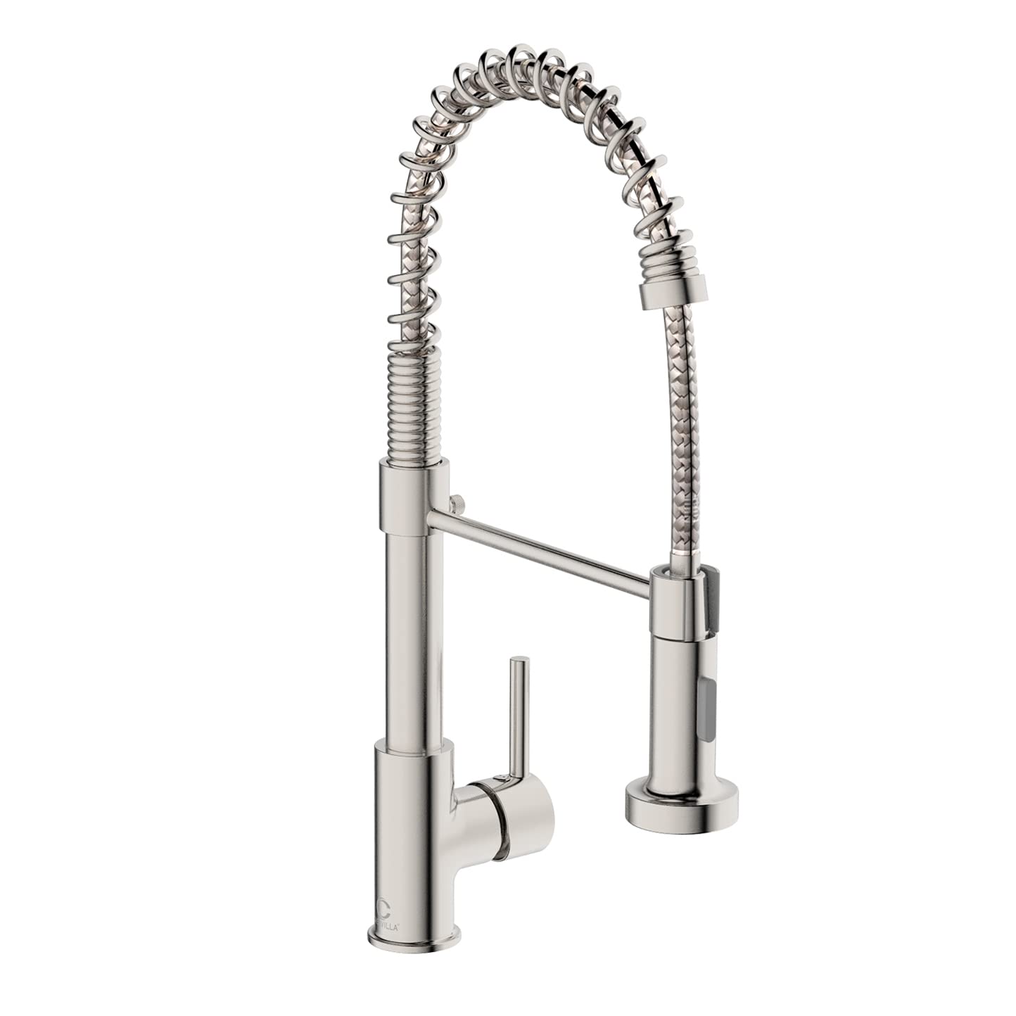 Kitchen Faucet, Commercial Kitchen Sink Faucets with Pull Down Sprayer, Stainless Steel Faucets for Kitchen Sinks, Dual Function