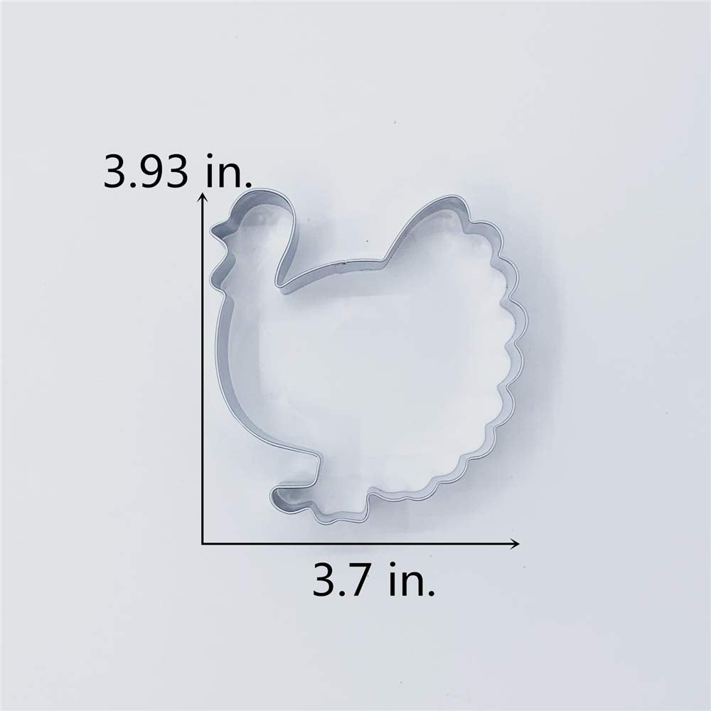 Liliao 4 Thanksgiving Turkey Cookie Cutter Stainless Steel