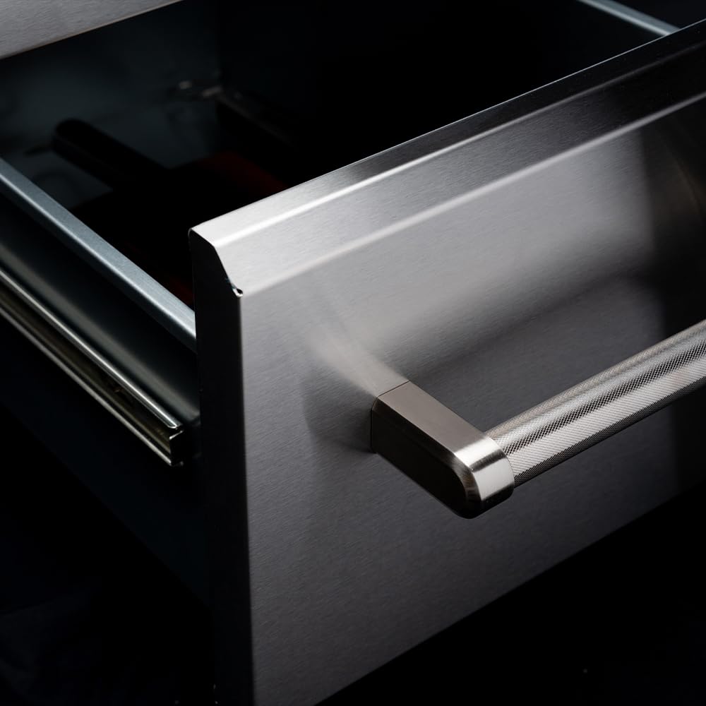Spire Vertical Double Drawers (10''/10''), Stainless Steel, Universal Mount, Perfect For Outdoor Kitchens, Grilling, Bbq, Cookin