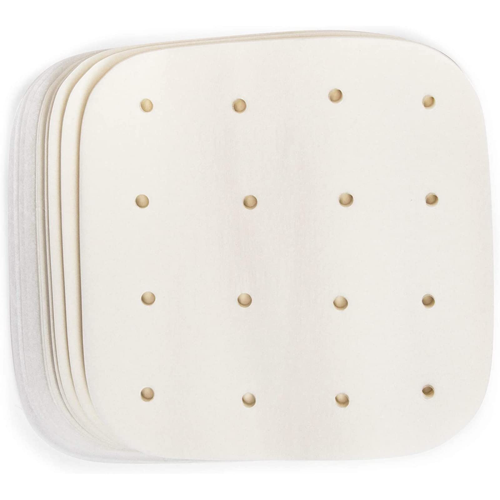 Juvale 200 Pack Air Fryer Sheet Liners, White Parchment Paper Squares (7.5 X 7.5 In)