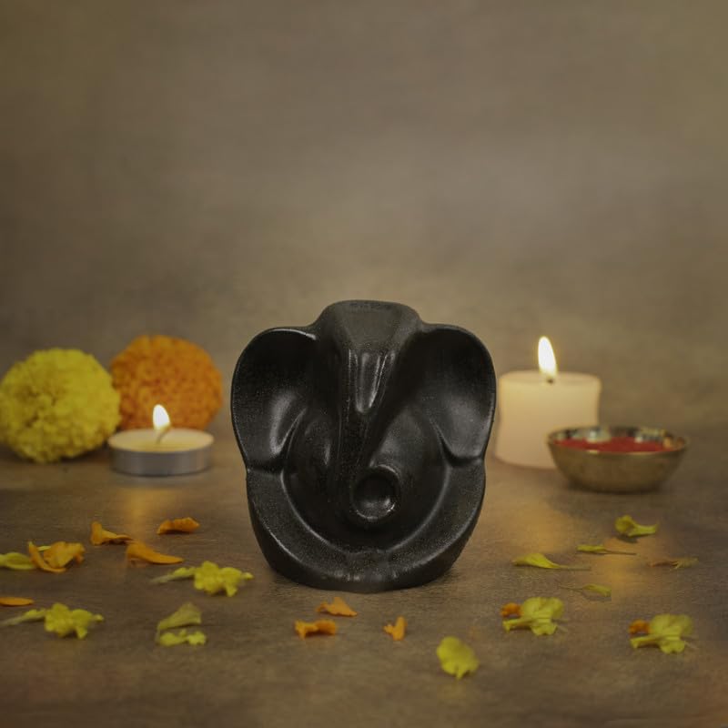 Astrotalk Pyrite Ganesha Ji Murti | Ganesh Idol for Wealth, Prosperity & Positivity | Ganesh Idol for Home Decor & Car Dashboard | Powerful Pyrite Ganesha Idols for New Beginnings & Energy Balance