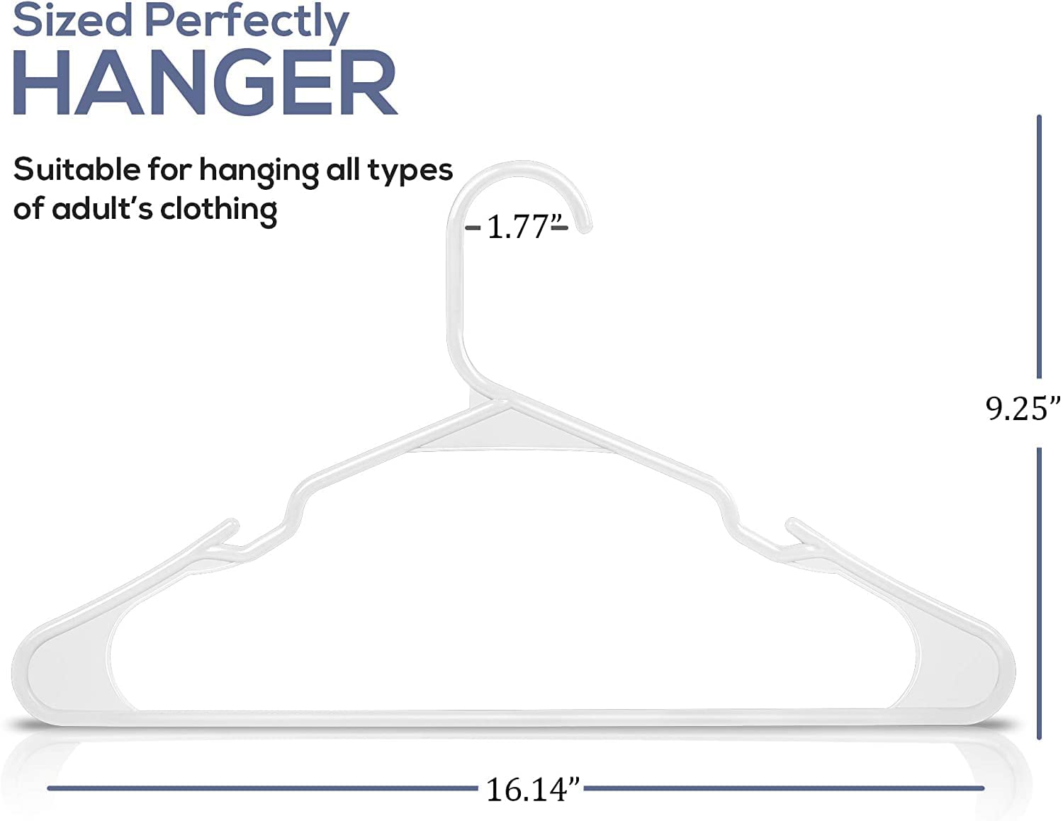 Zollyss Plastic Cloth Hangers For Clothes Hanging Wardrobe Hangers For Multipurpose Storage Saree Dress Shirt Pant Trouser Kids