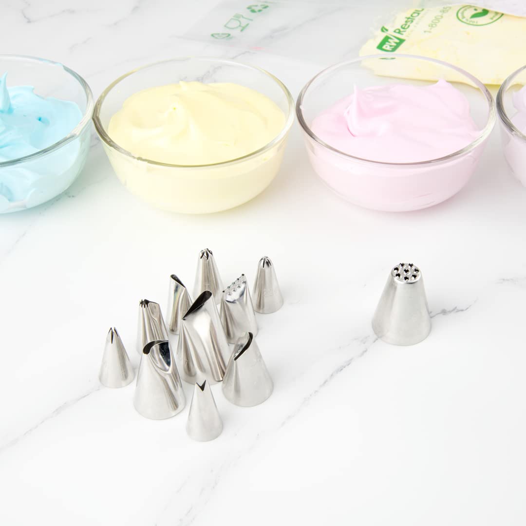 Restaurantware Pastry Tek Piping Tip 1 Multi Opening Pastry Tip - #234 Reusable Stainless Steel Icing Tip Dent-Resistant Decorat