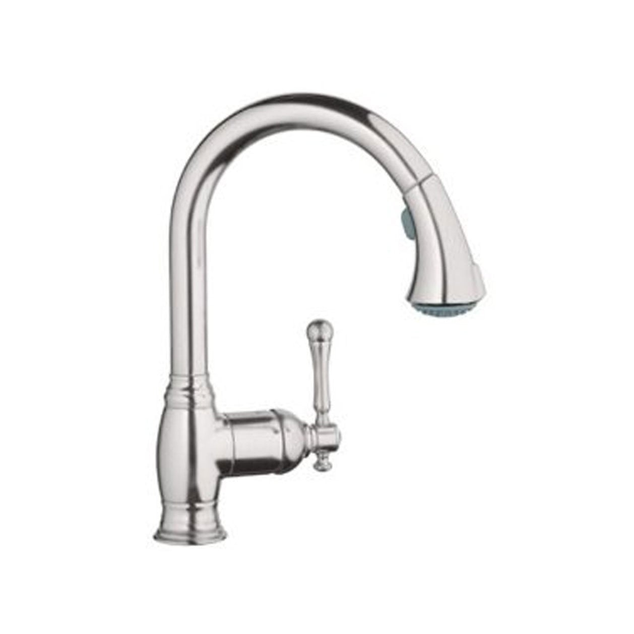 GROHE Pull Out Spray Head, Dual Control, Stainless Steel, 2 Settings, 46875NDO