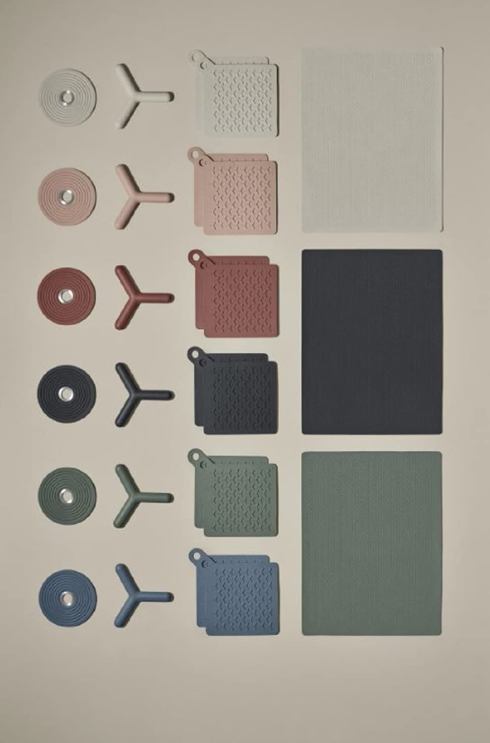 Blomus Flip Silicone Trivet / Hot Pad, Sharkskin (Grey)