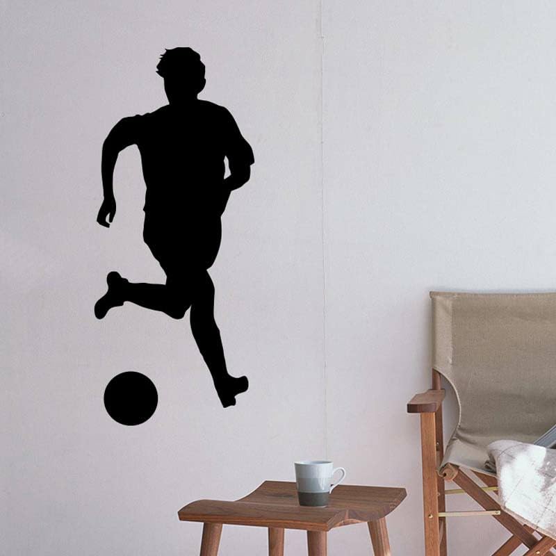 GADGETS WRAP Wall Decal Vinyl Sticker Play Football Man for Office Home Wall Decoration