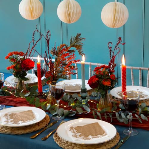 Talking Tables Premium Quality Gold Disposable Paper Napkins Strong And Soft Serviettes Elegant Design Recyclable Tableware For