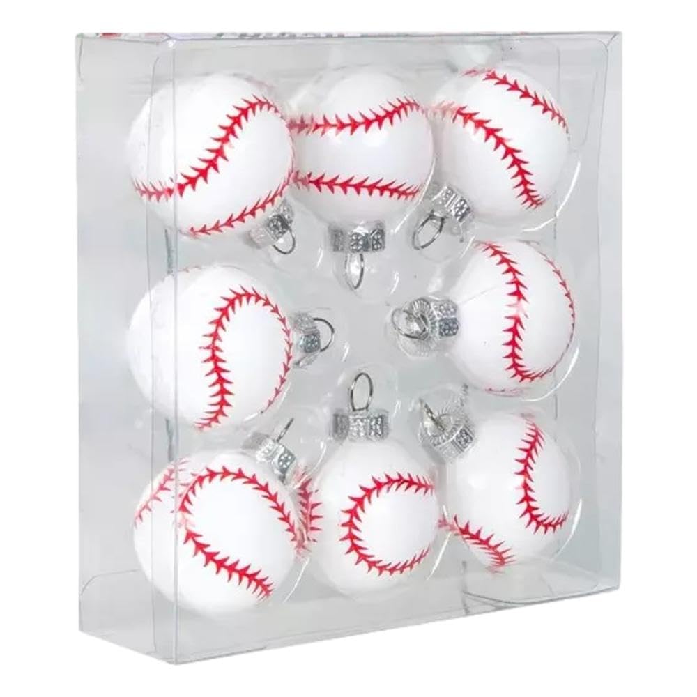 Gerson Mini Christmas Tree Ornaments for Tiny Tree (Mini Baseball Ornaments)