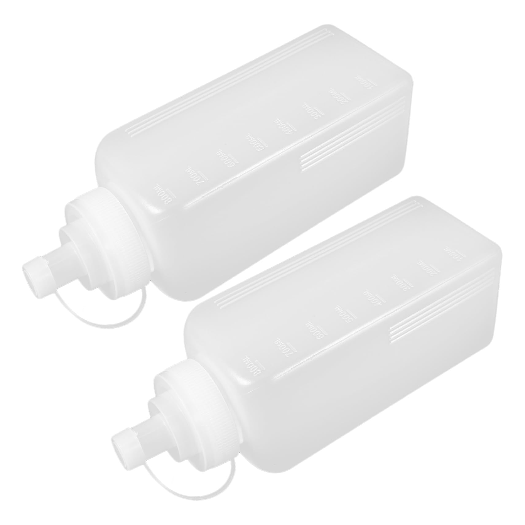 OKUMEYR 2pcs Plastic Squeeze Condiment Bottles Caps 800ml Sauce Dispenser for Ketchup Mustard Mayonnaise and Olive Oil for Kitch