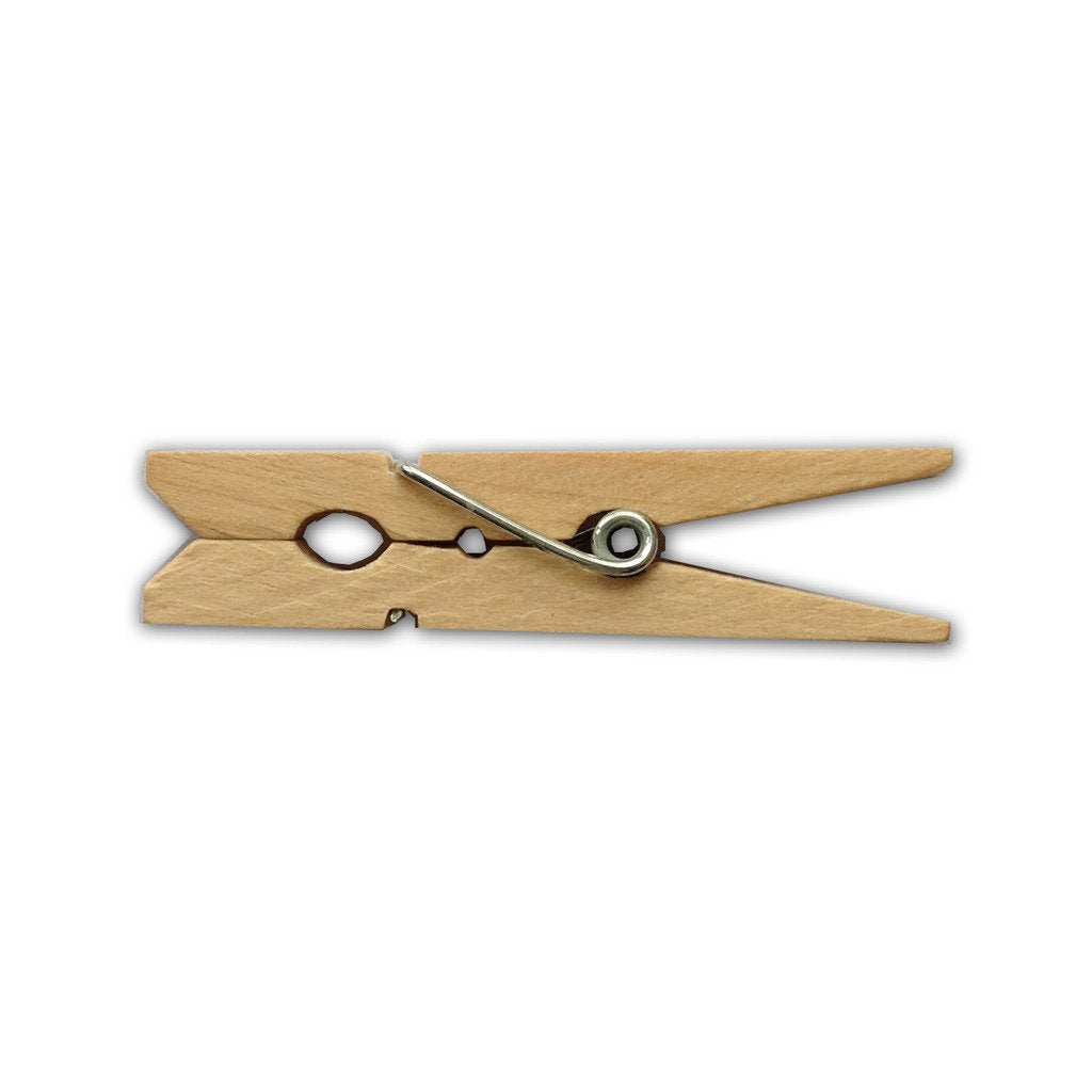 Lwr Crafts Wooden Small Clothespins 1-7/8'' 4.8Cm 50 Pieces Per Pack (Natural)
