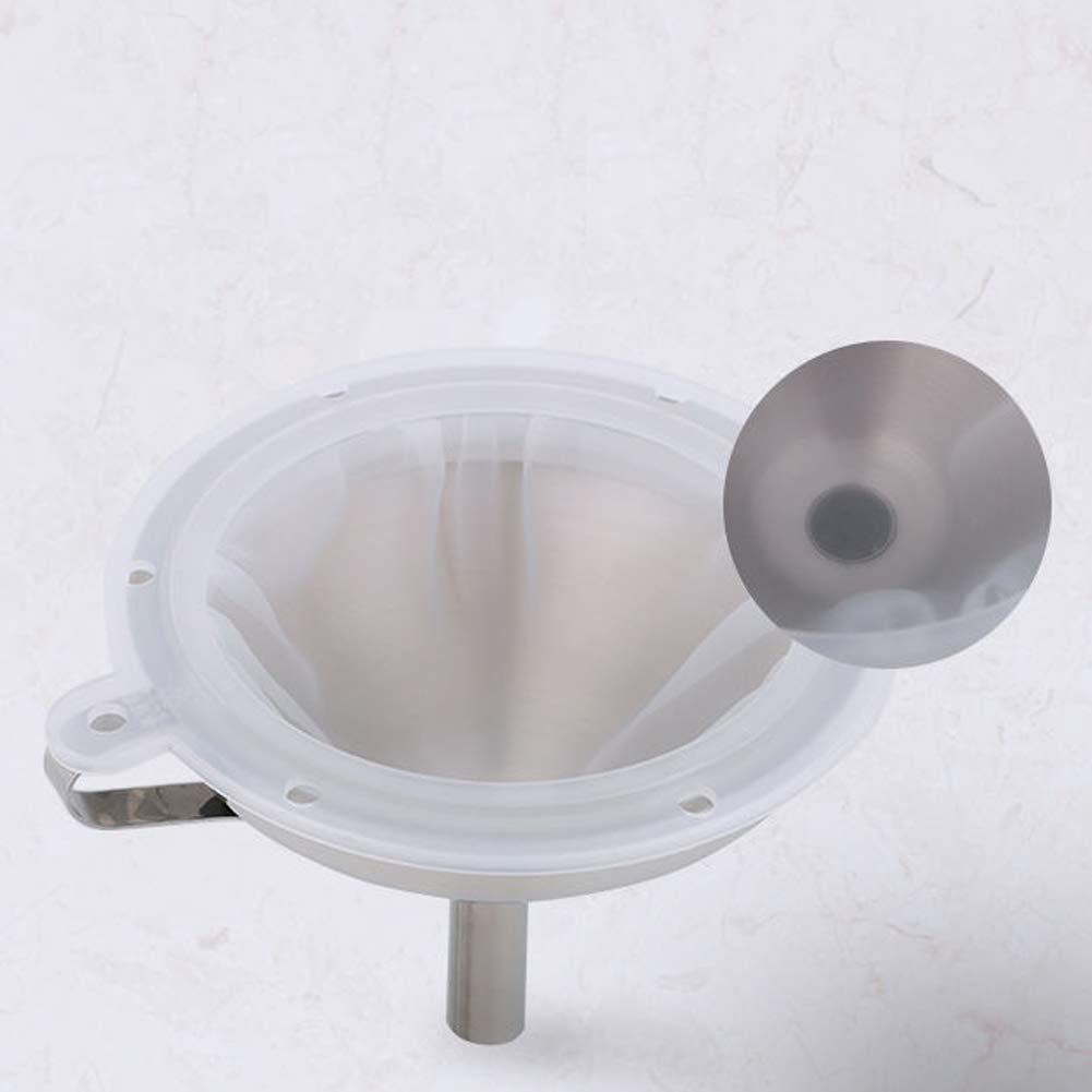 1 Piece 400 Mesh Food Filter Strainer Kitchen Micron Strainer for Transferring Liquids  Oil and Dry Ingredients Food Funnel for Kitchen Bottle Strainer
