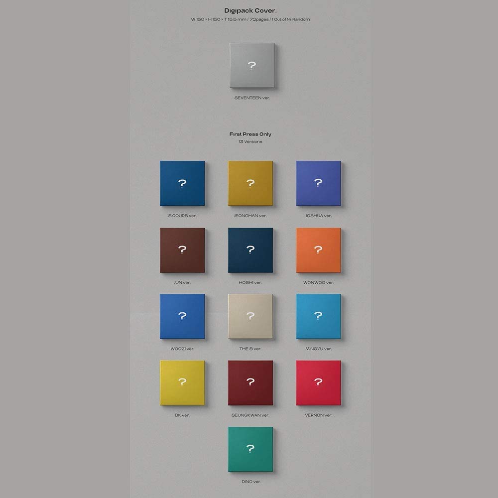 Seventeen - ; Semicolon Album Cd+Folded Poster(Random)+Extra Photocard+Kpop Premium Fashion Mask