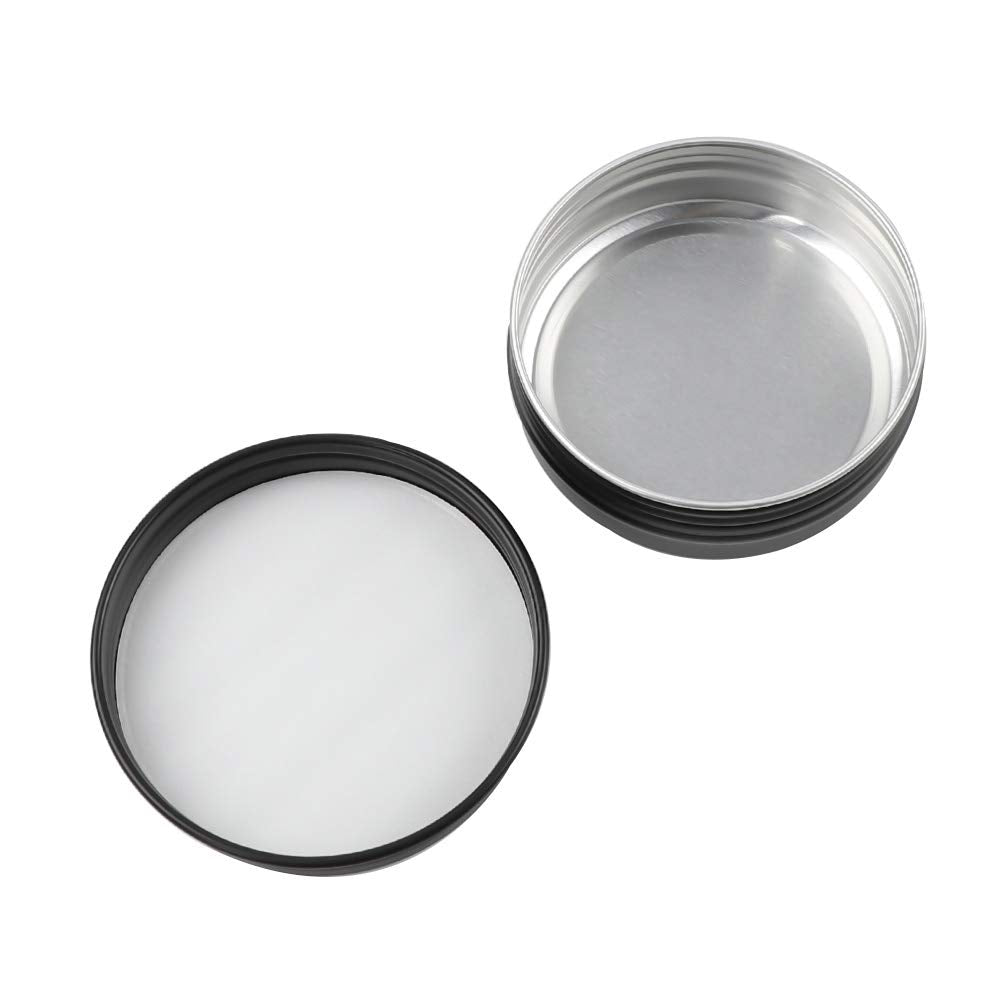 Moretoes 36 Pack Tins, 2 Oz Metal Round Balm Tins, Black Tins Aluminum Cans, Empty Containers With Screw Lids For Salve, Spices