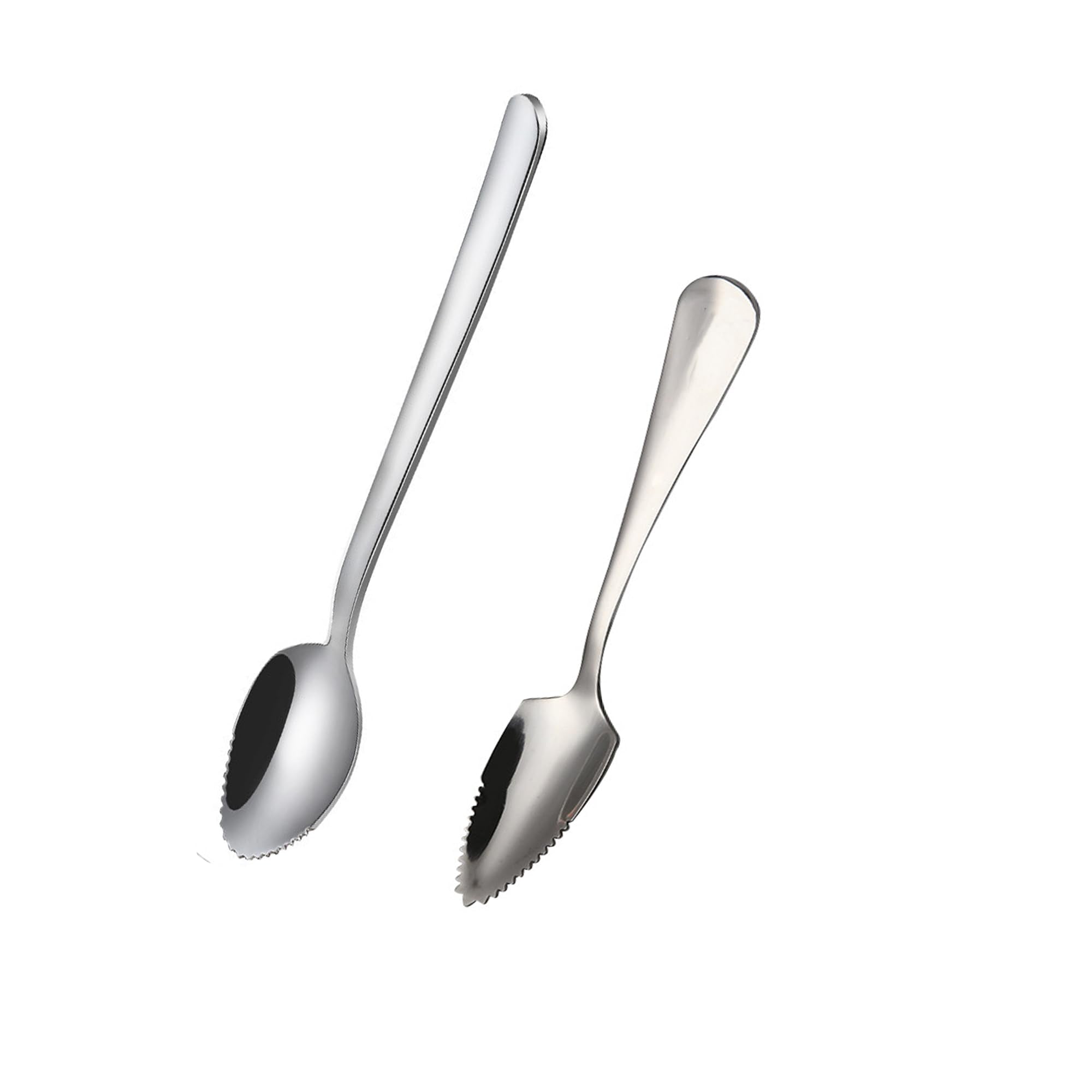 Stainless Steel Grapefruit Spoons Serrated Edge Grapefruit Spoon 2Pcs Grapefruit And Dessert Spoon Kitchen Tools For Citrus Frui