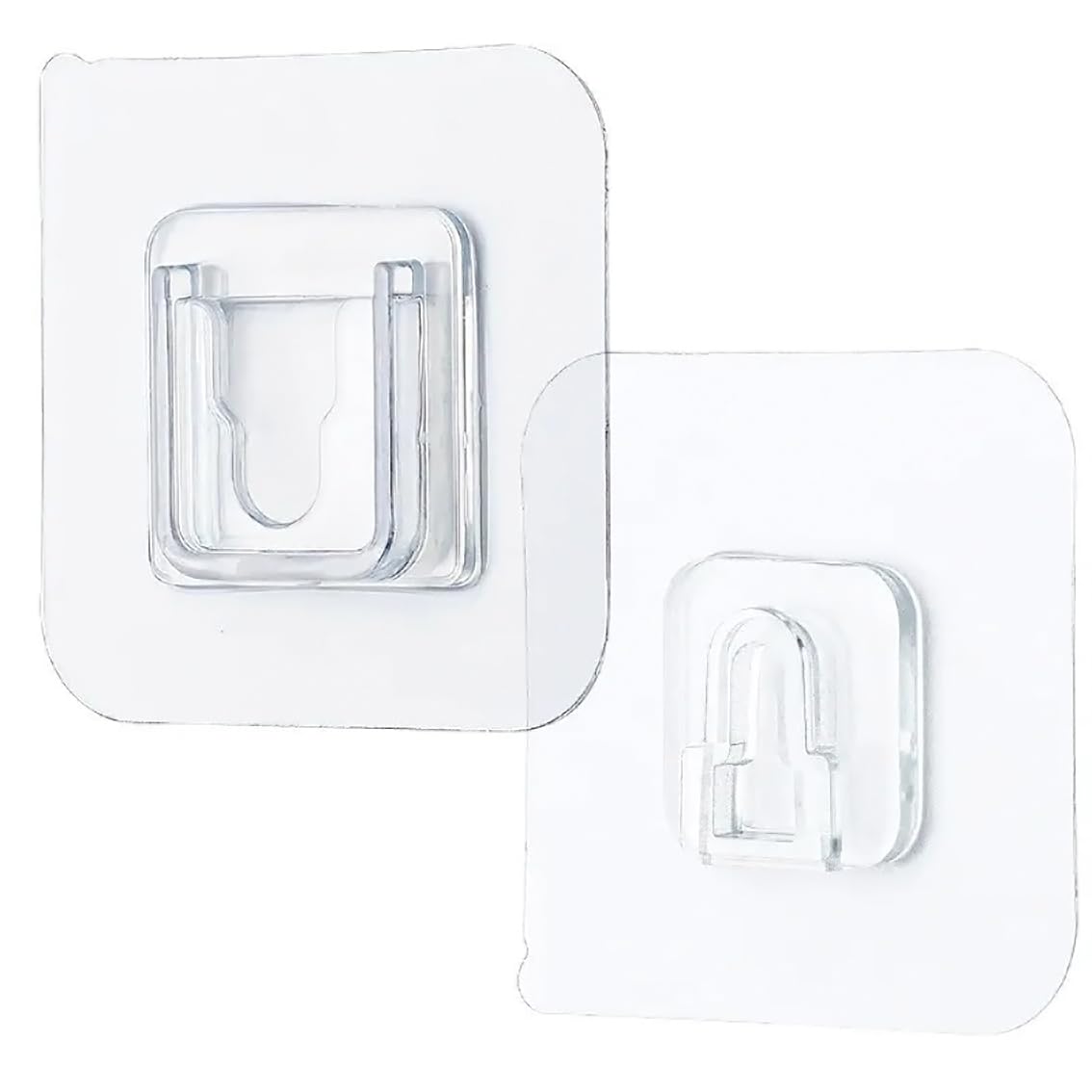 Glun Waterproof Stick Hook, Adhesive Stronger Plastic Male And Female Wall Hooks, Hangers For Hanging Anything (Pack Of 10)