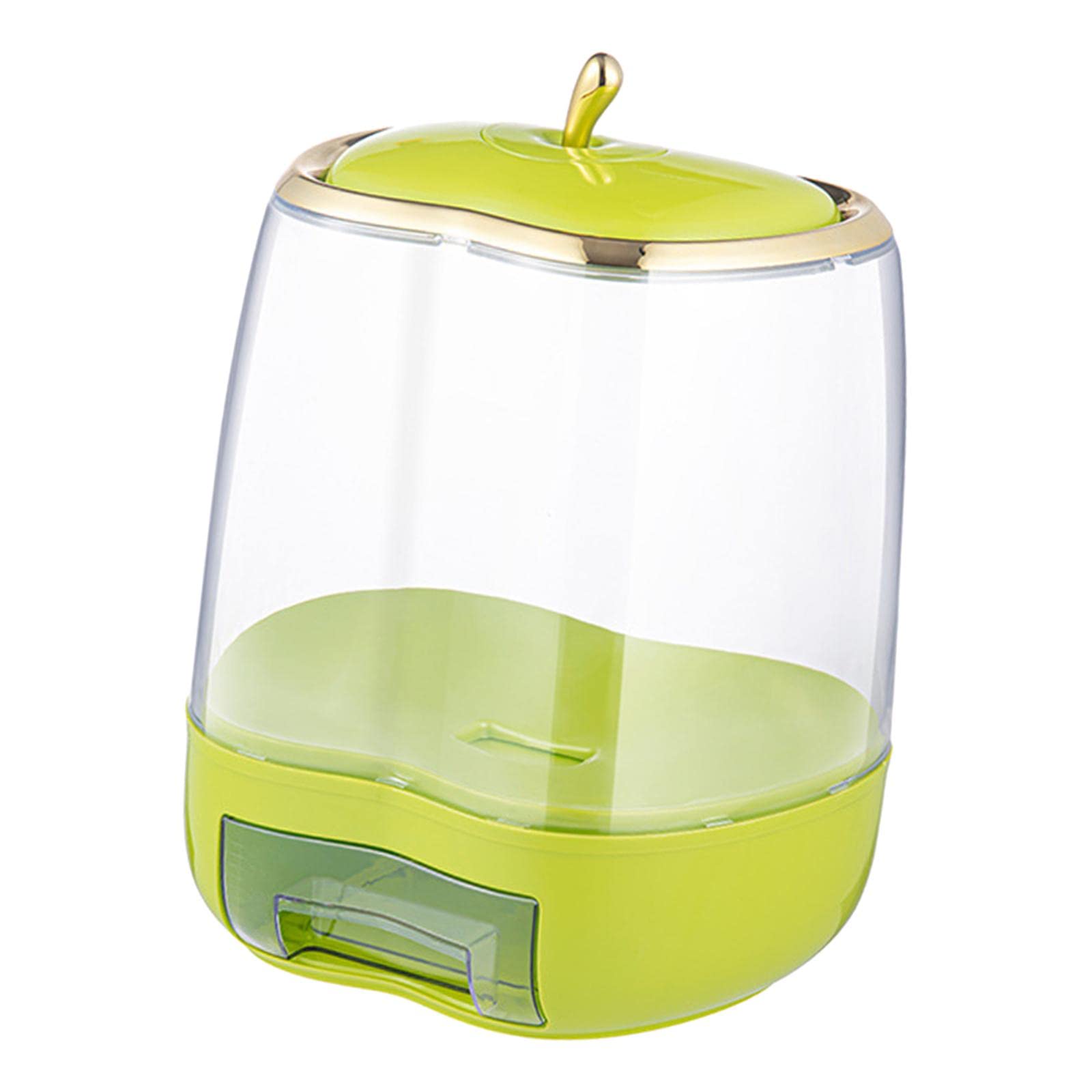 Zoomella Multipurpose Cereal Dispenser Food Container Sealed Lid For Grain Nuts Rice Green|Food Storage Containers|Home & Garden