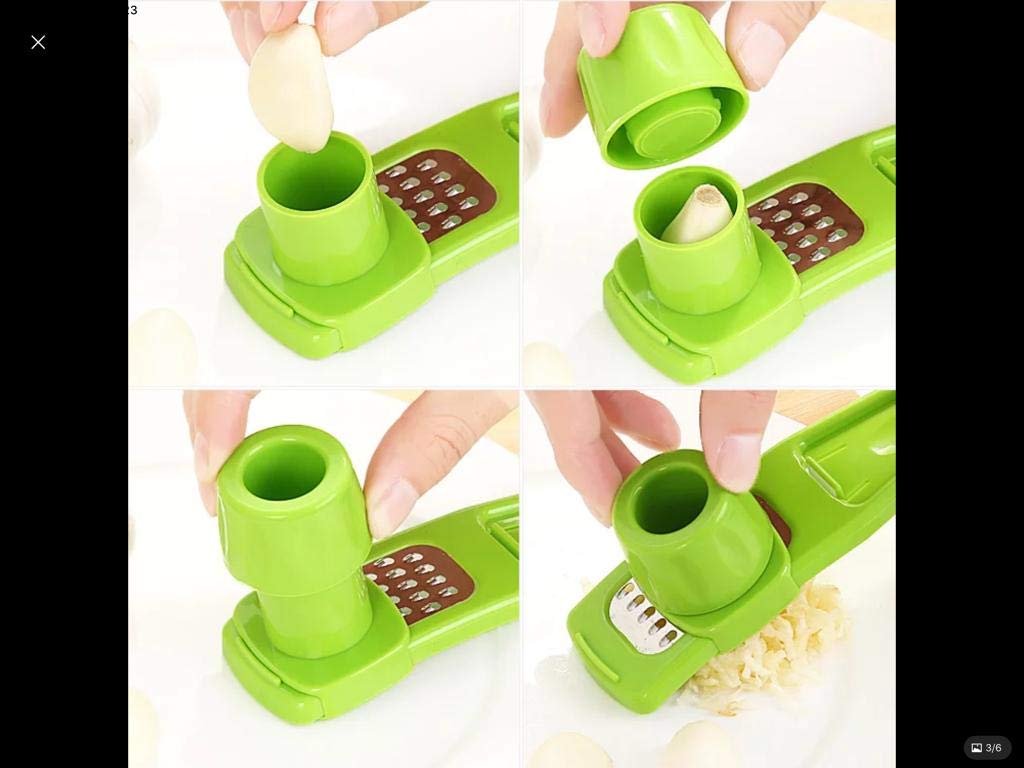 Angel'S Peel Lounge Multipurpose Garlic Mincer And Crusher Easy Squeeze And Clean Garlic Press Dishwasher Safe. Sturdy Design Ex