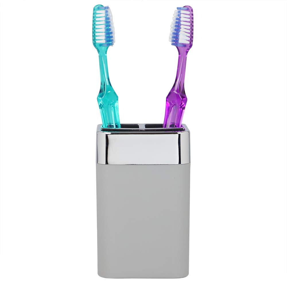 Home Basics Th35007 Toothbrush Holder, Grey
