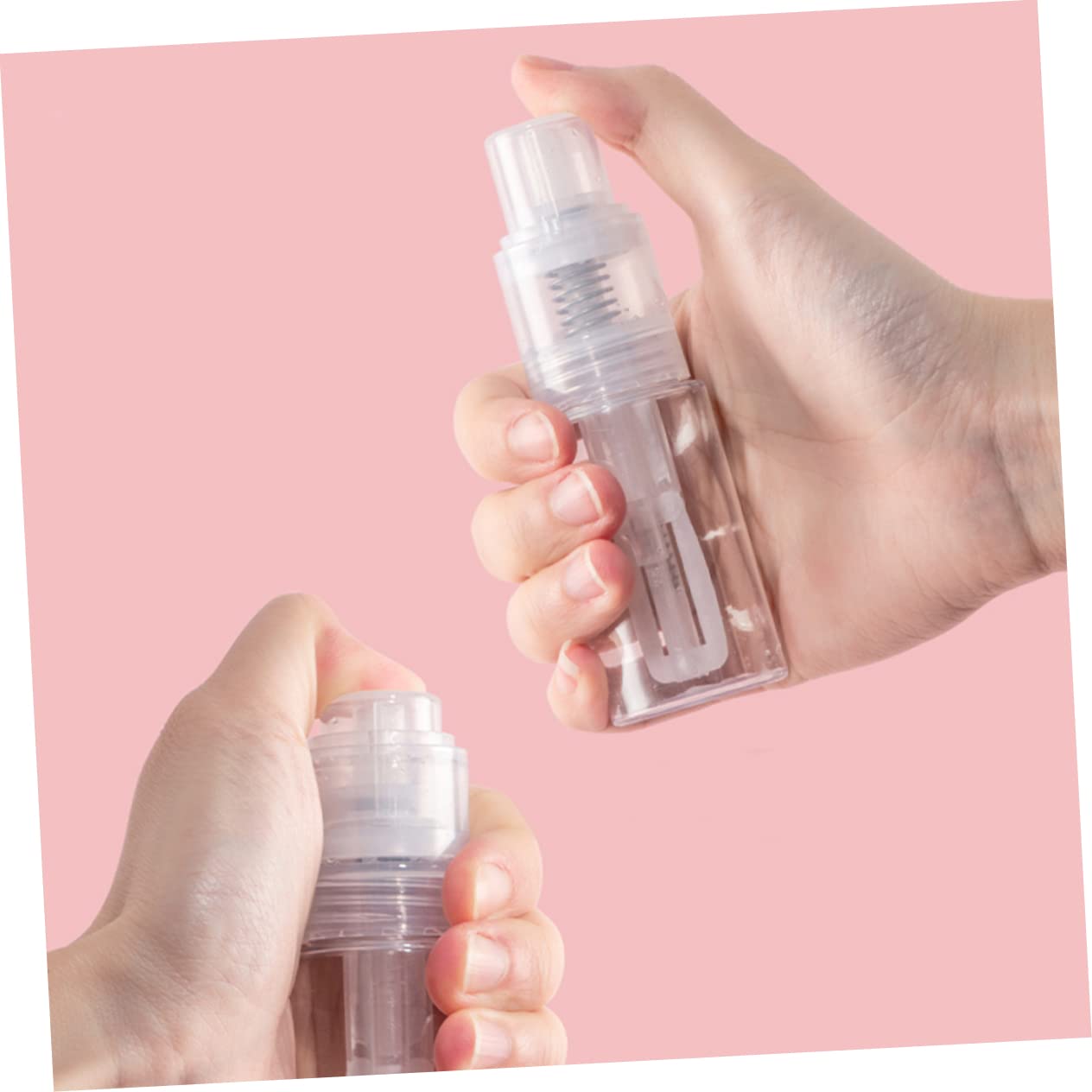 Kallory Powder Lotion 2Pcs Portable For Powder Outdoor Spray Talcum Bottle Dispenser Cream Holder Cosmetic Body Bottleml Jar Fac