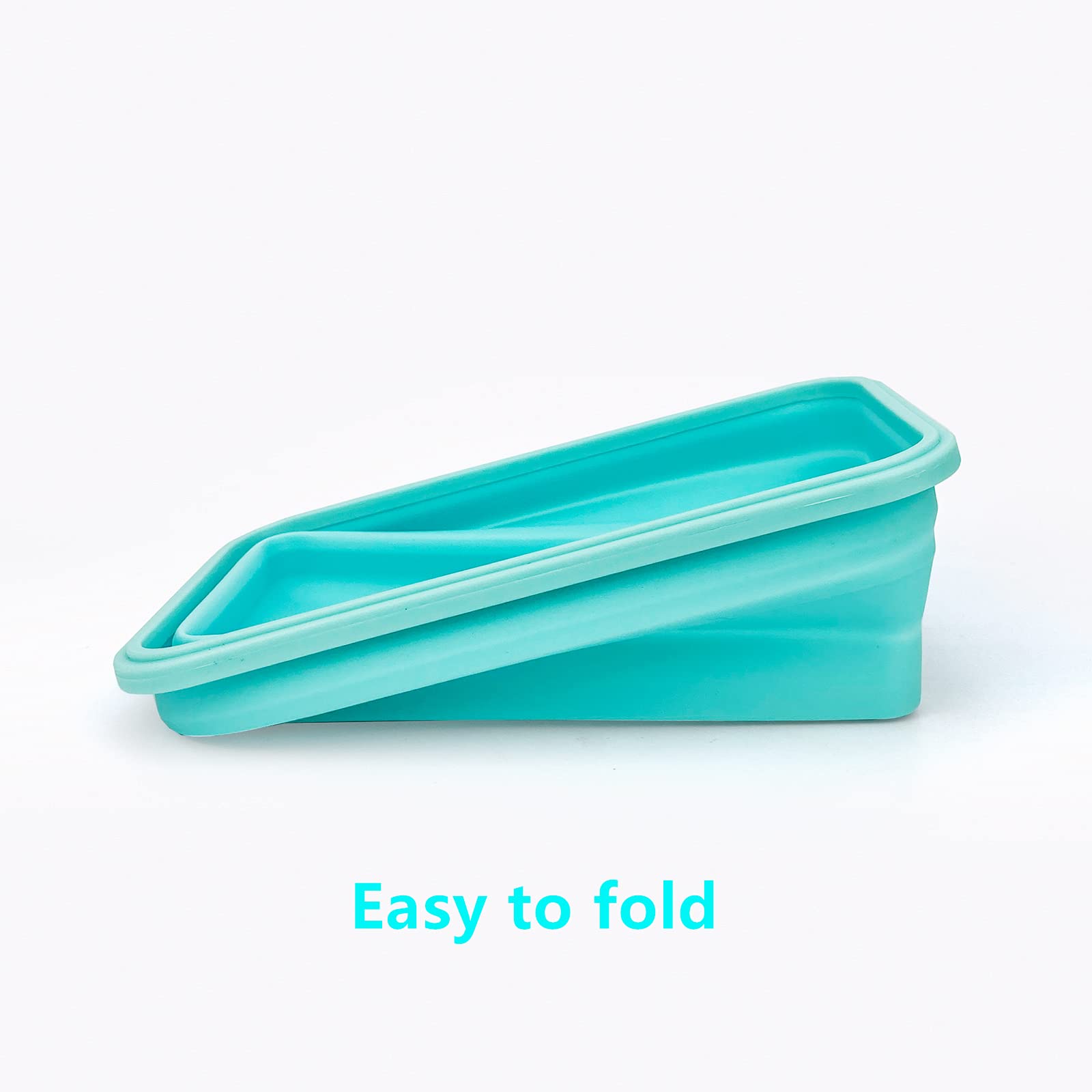 Cartints Large Collapsible Camping Food Containers, 1200Ml Silicone Lunch Container, Microwave Safe Reusable Meal Prep Container