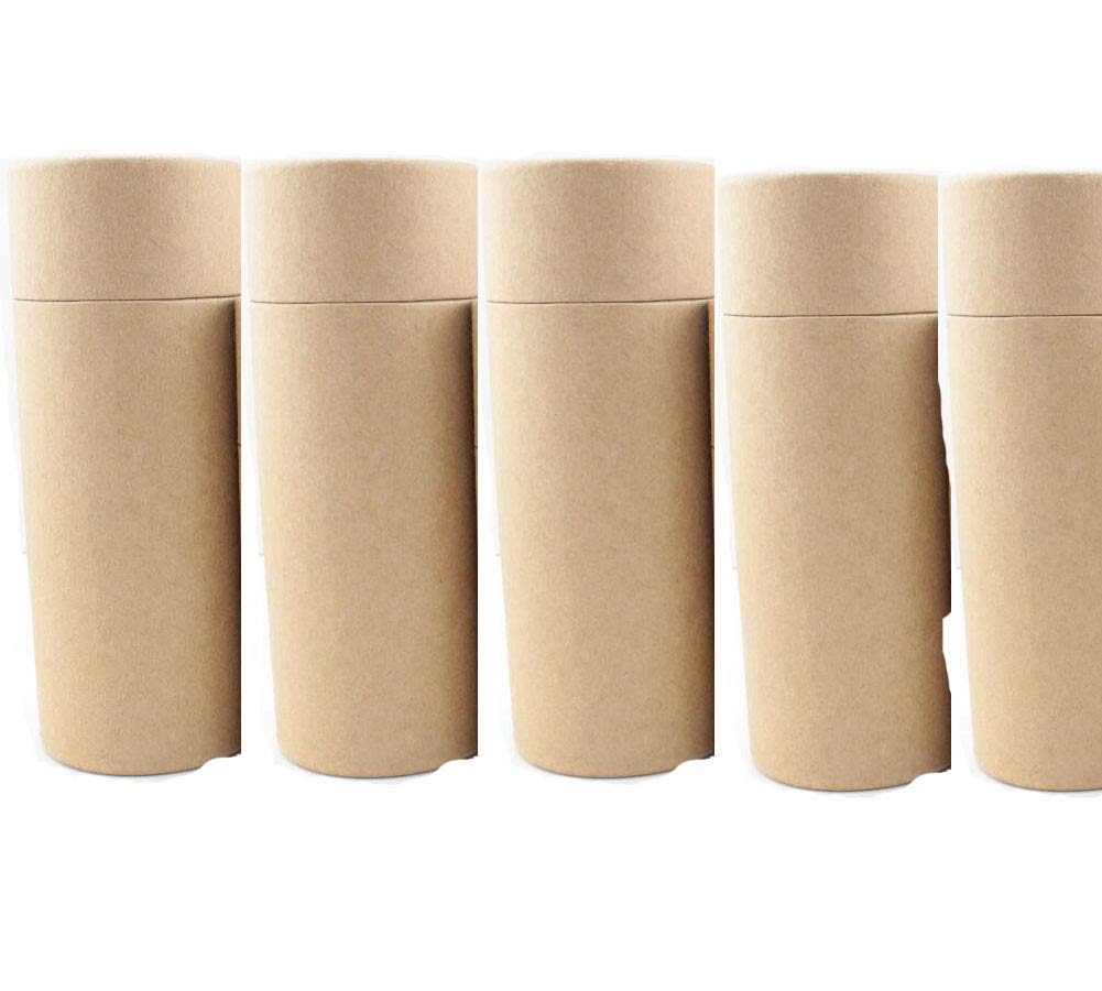Empty Kraft Paper Jar Tube Cardboard Boxes,Essential Oil Bottle Packaging Box Gift Paper Tube Packing Box With Lid Round Paper C