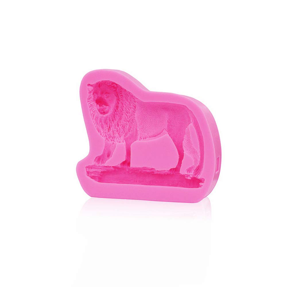 1Pc 3D Animal Beast Lion Silicone Mold For Diy Cupcake Cake Topper Decoration Soap Mould Fondant Mold Chocolate Candy Ice Cube G