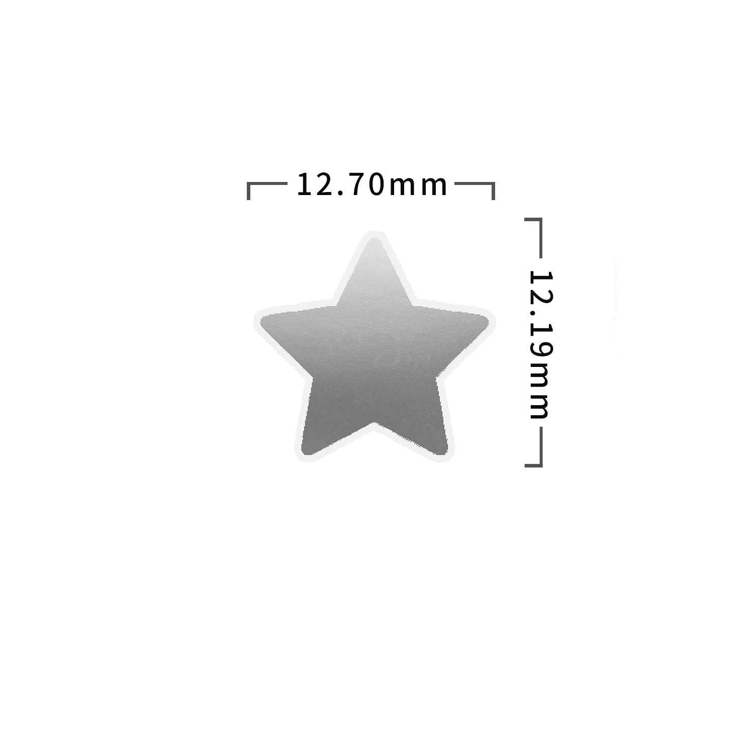 50 Wedding Meal Stickers - Food Identifier & Menu Choice Place Cards For Party Seating - Meal Option Indicator (Silver, Star)