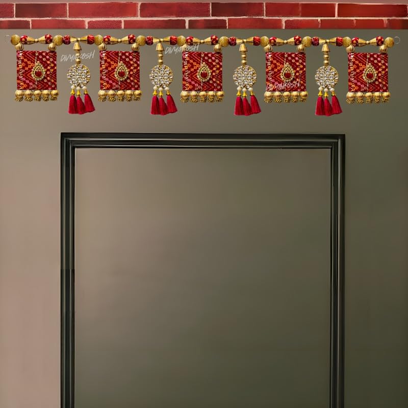 Divyakosh Door Hanging Torans Main Entrance Door, Bandarwal Home Door Toran Traditional Decoration Hanging/Bandarwal/Toran Door,