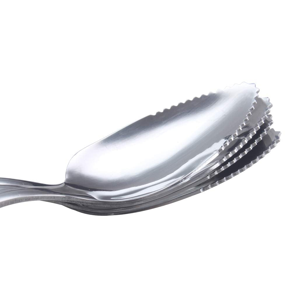 Hazoulen Grapefruit Spoons, Stainless Steel, 6-2/5-Inch, Set Of 4 (Rose)