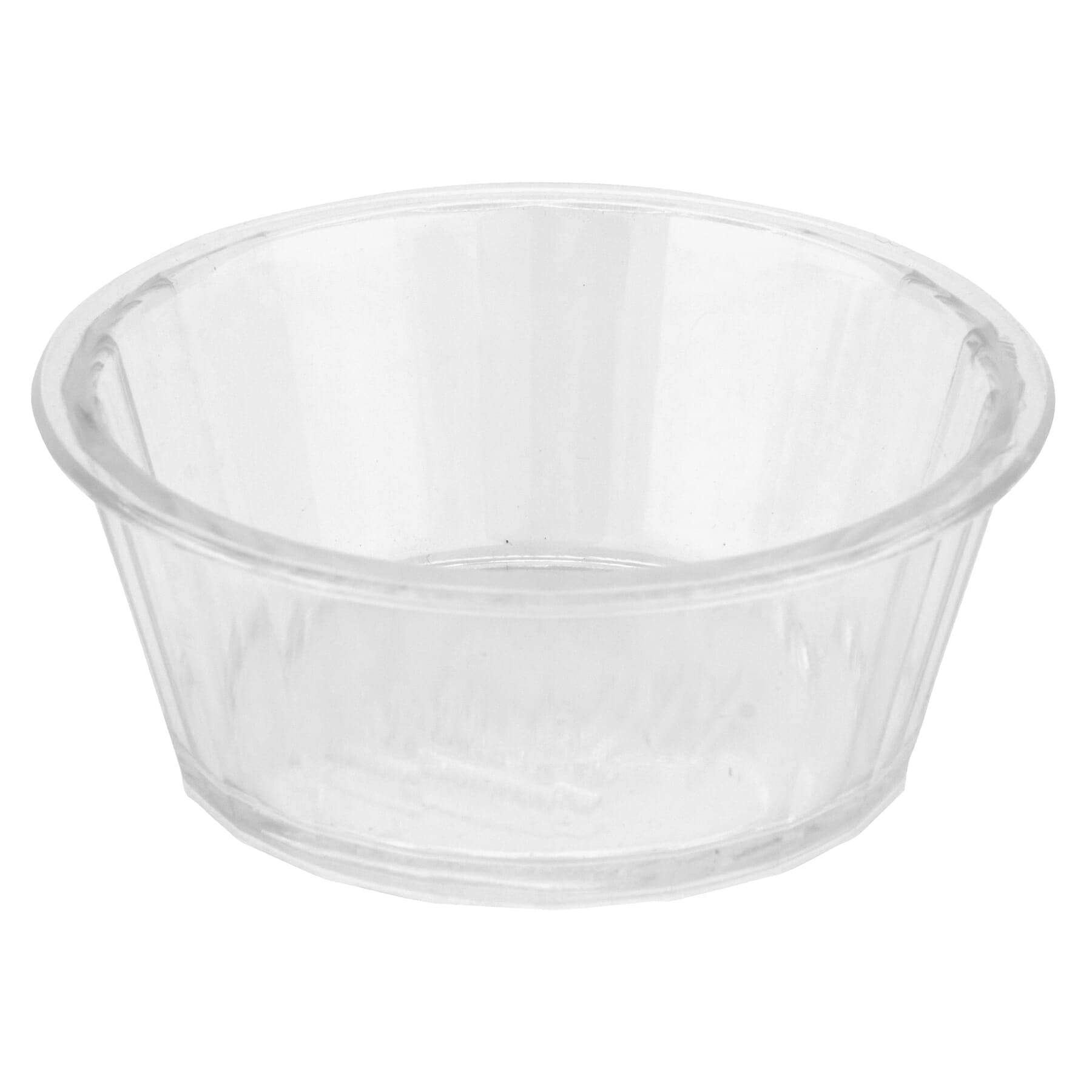 G.E.T. ER-020-CL 2 oz. Fluted Ramekin, Break Resistant, San, Clear (Pack of 12)