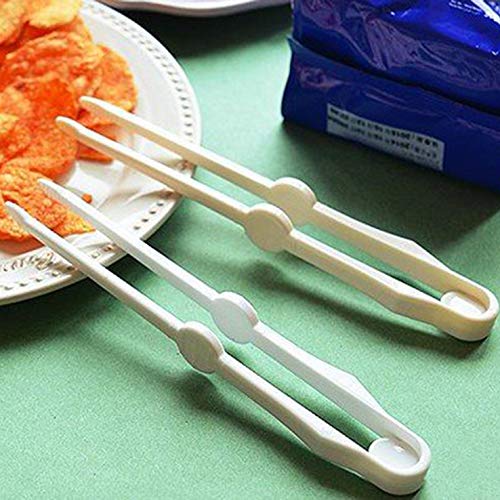 2Pack Chip Tongs Clip For Home Restaurant Bakery Kitchen Bread Snack Potato Salad Food (2-Pack)