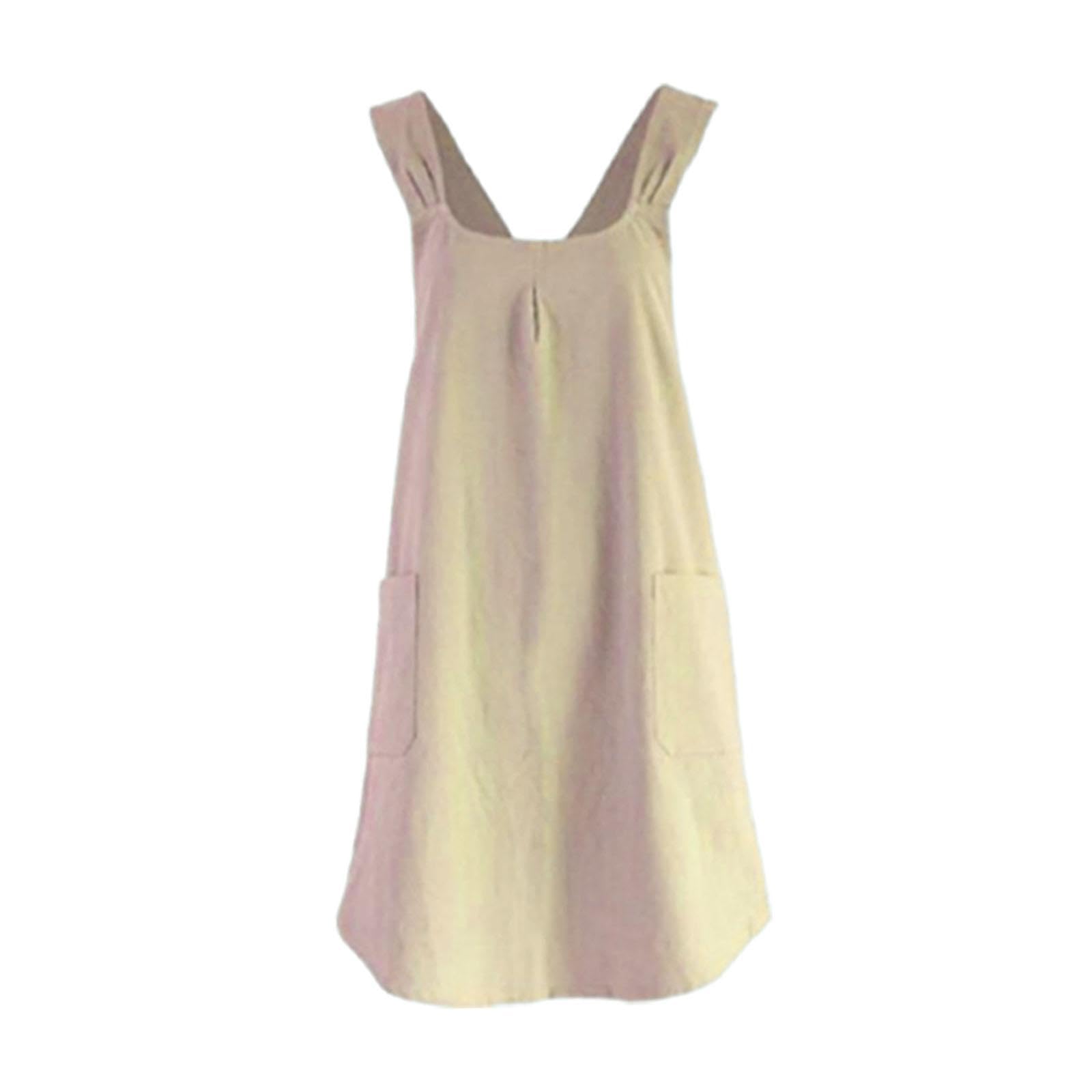 Bnf Japanese Styles Cross Back Apron Soft Pinafore Dress For Cooking Diy Project Khaki|Home & Garden |Kitchen, Dining & Bar|Line