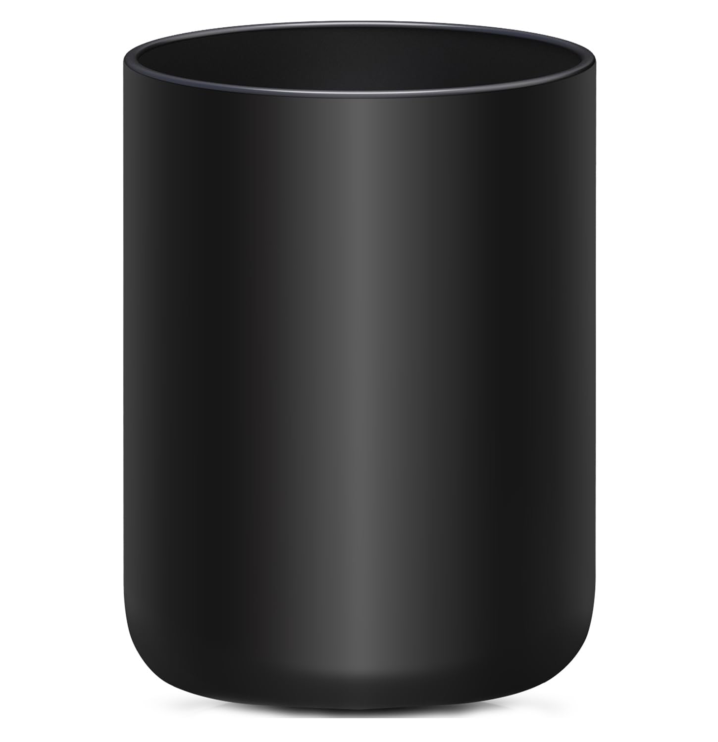 Yuyuefourseas Matte Black Utensil Holder For Countertop, Ceramic Utensil Crock For Kitchen Counter Easy To Clean, Modern Cooking