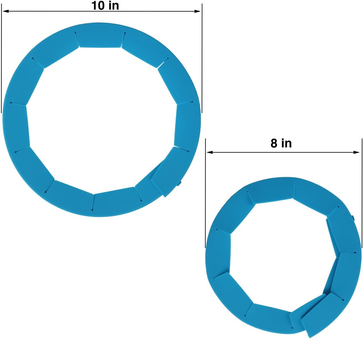 Suucarer Adjustable Pie Crust Shield Silicone Pie Protector, Pie Ring Crust Bake Protector Pie Cover,Pie Accessories Kitchen Gad