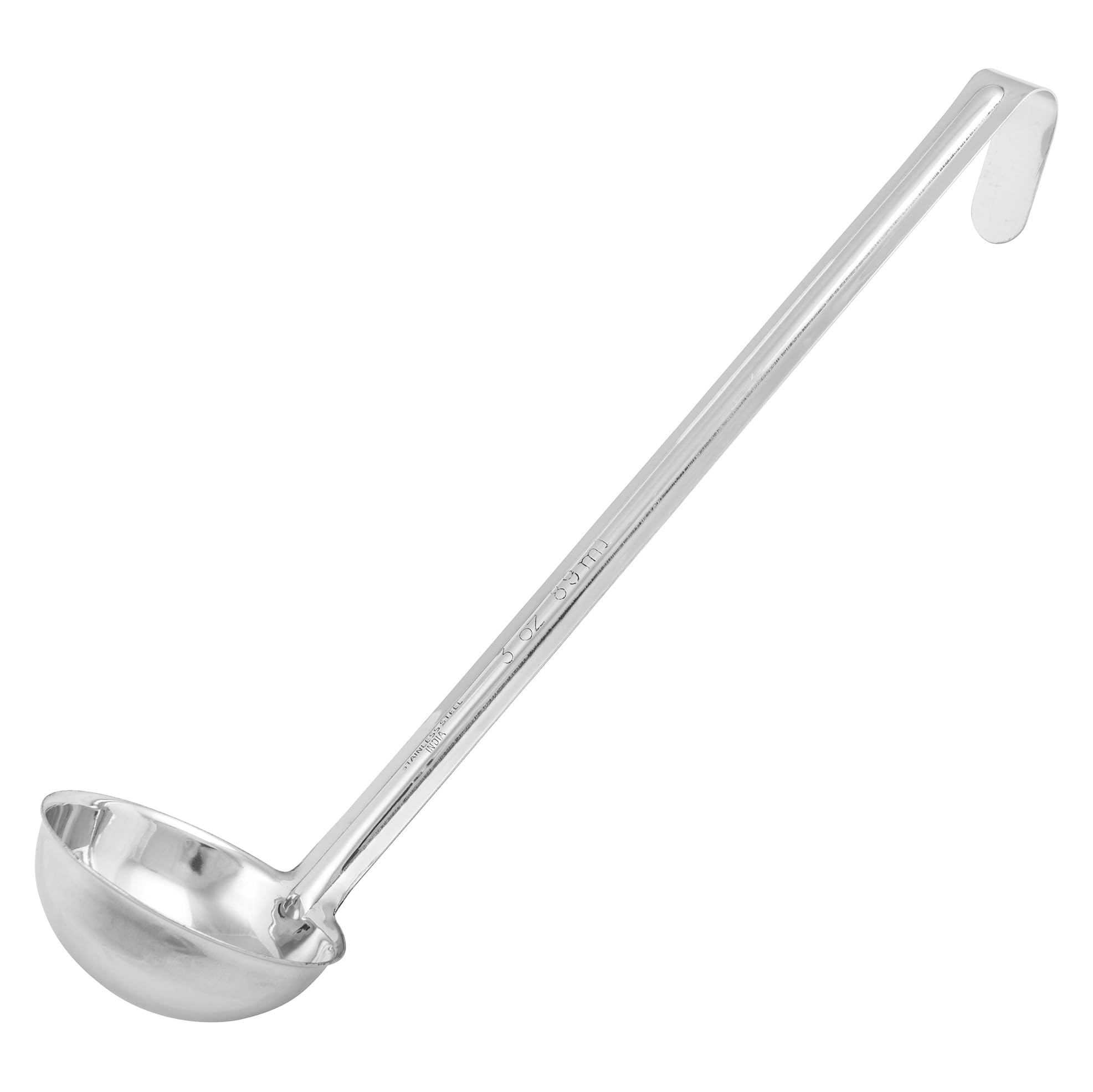 Winco One Piece Ladle, 3 Ounce, Stainless