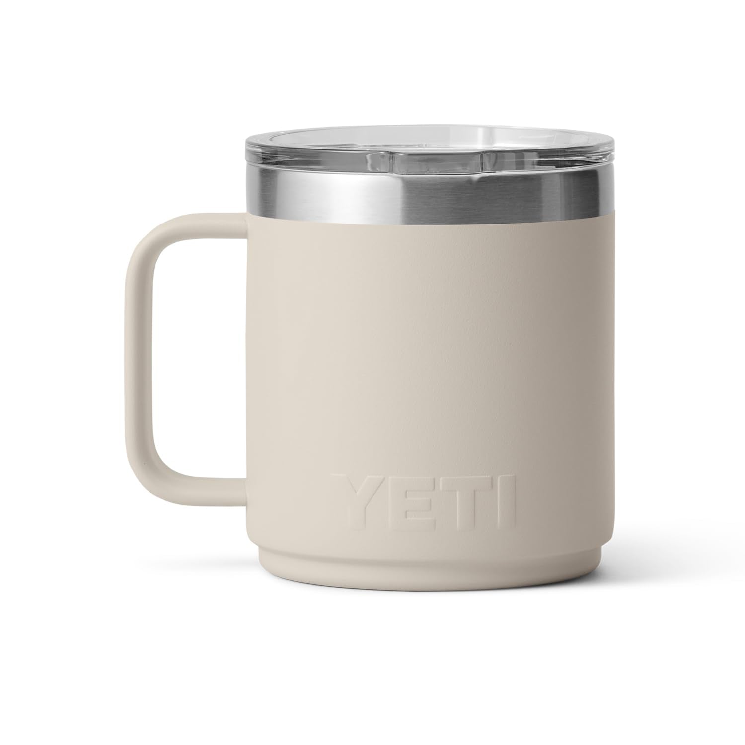 Yeti Rambler 10 Oz Stackable Mug, Vacuum Insulated, Stainless Steel With Magslider Lid, Cape Taupe