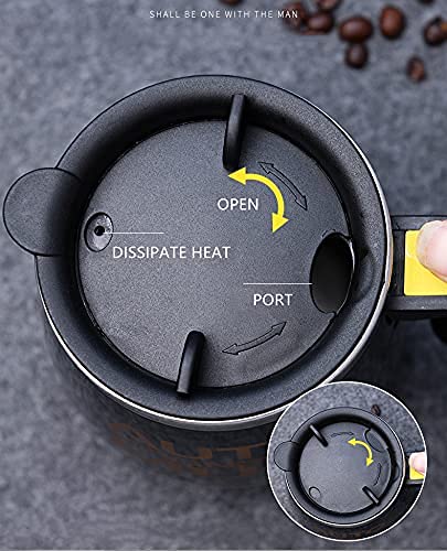 Iampdd Self Stirring Mug Auto Self Mixing Stainless Steel Cup For Coffee/Tea/Hot Chocolate/Milk Mug For Office/Kitchen/Travel/Ho