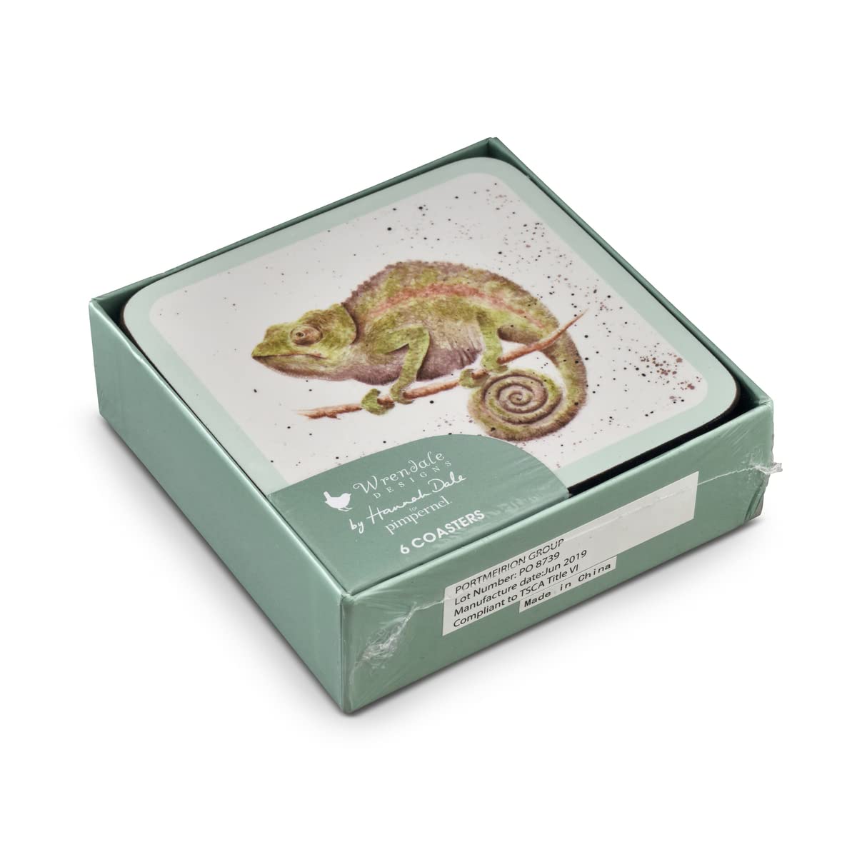 Pimpernel Wrendale Designs Zoological Collection Coasters | Set Of 6 | Cork Backed Board | Heat And Stain Resistant | Drinks Coa